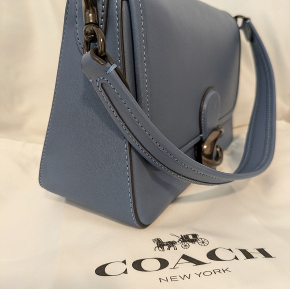 Coach Soft Tabby Shoulder Bag in Chambray (blue) - Picture 4 of 14